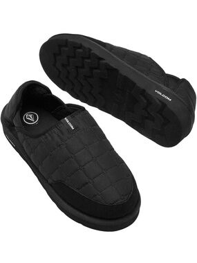 Volcom Quilted Slip-On Loafers in Black